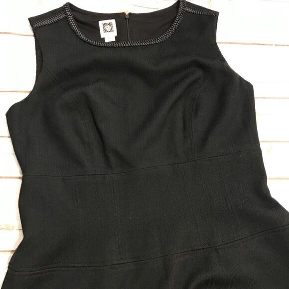Anne Klein Black Sleeveless Dress size 10 fit and flare - Picture 9 of 11
